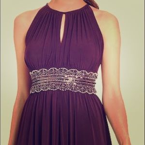 R&M Richards 12P Sleeveless Beaded Gown